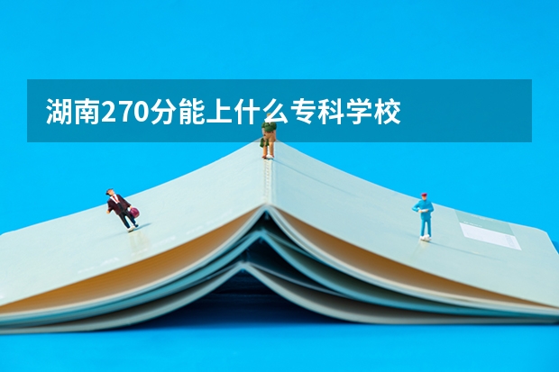 湖南270分能上什么专科学校