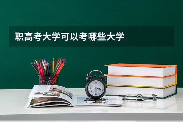 职高考大学可以考哪些大学