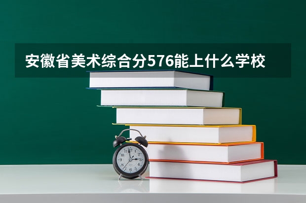 安徽省美术综合分576能上什么学校