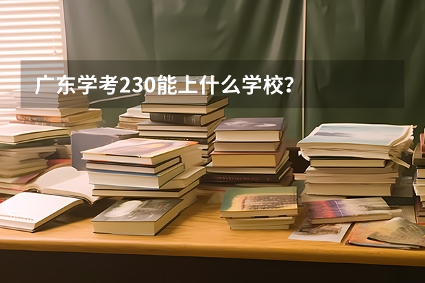 广东学考230能上什么学校？