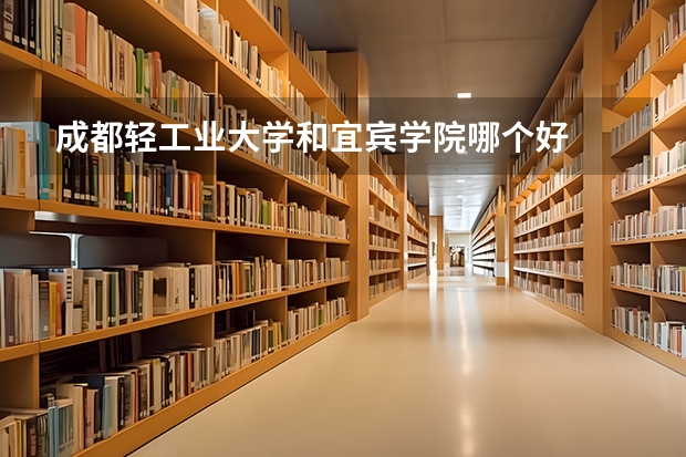 成都轻工业大学和宜宾学院哪个好