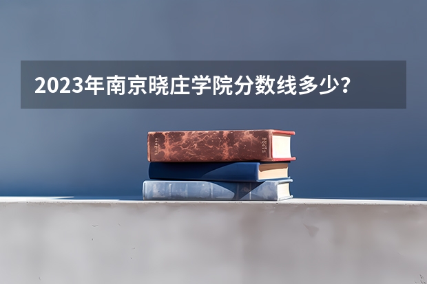 2023年南京晓庄学院分数线多少？