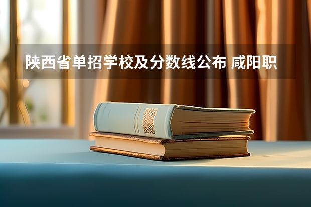 陕西省单招学校及分数线公布 咸阳职业技术学院分数线